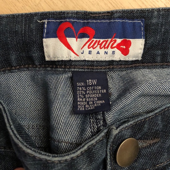 SWAK Straight Leg Jeans 18W - Picture 4 of 4